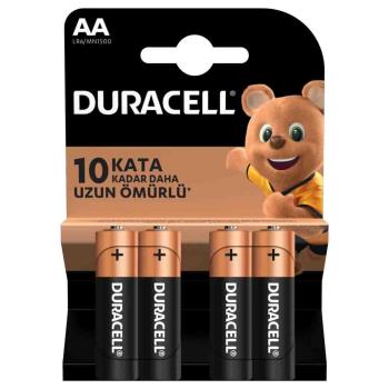 Duracell Alkaline AA Kalem Pil 1.5 V 4 Adet