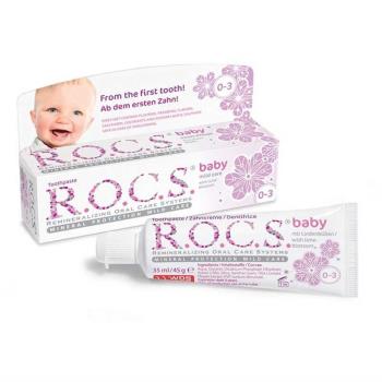 Rocs Baby Ihlamur Özlü Yutulabilir Diş Macunu (0-3 Yaş)