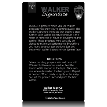Walker Signature Tape Protez Saç Bandı Oval (''C'' - 2.0cm x 7.5cm) 36 Adet
